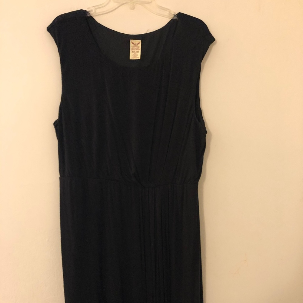 Faded Glory Black Sx XXL 20 Faux Wrap Dress